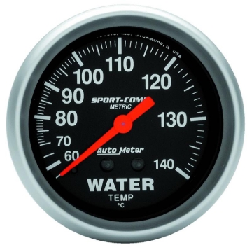 Picture of Autometer 2-5/8in 60-140 Degree C Mechanical Water Temperature Sport-Comp Gauge
