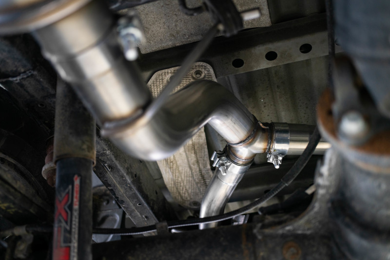 Picture of MBRP 19-20 Ford Ranger 2.3L T304 3in Dual Split Rear Outlet 4in OD Tips Cat Back Exhaust