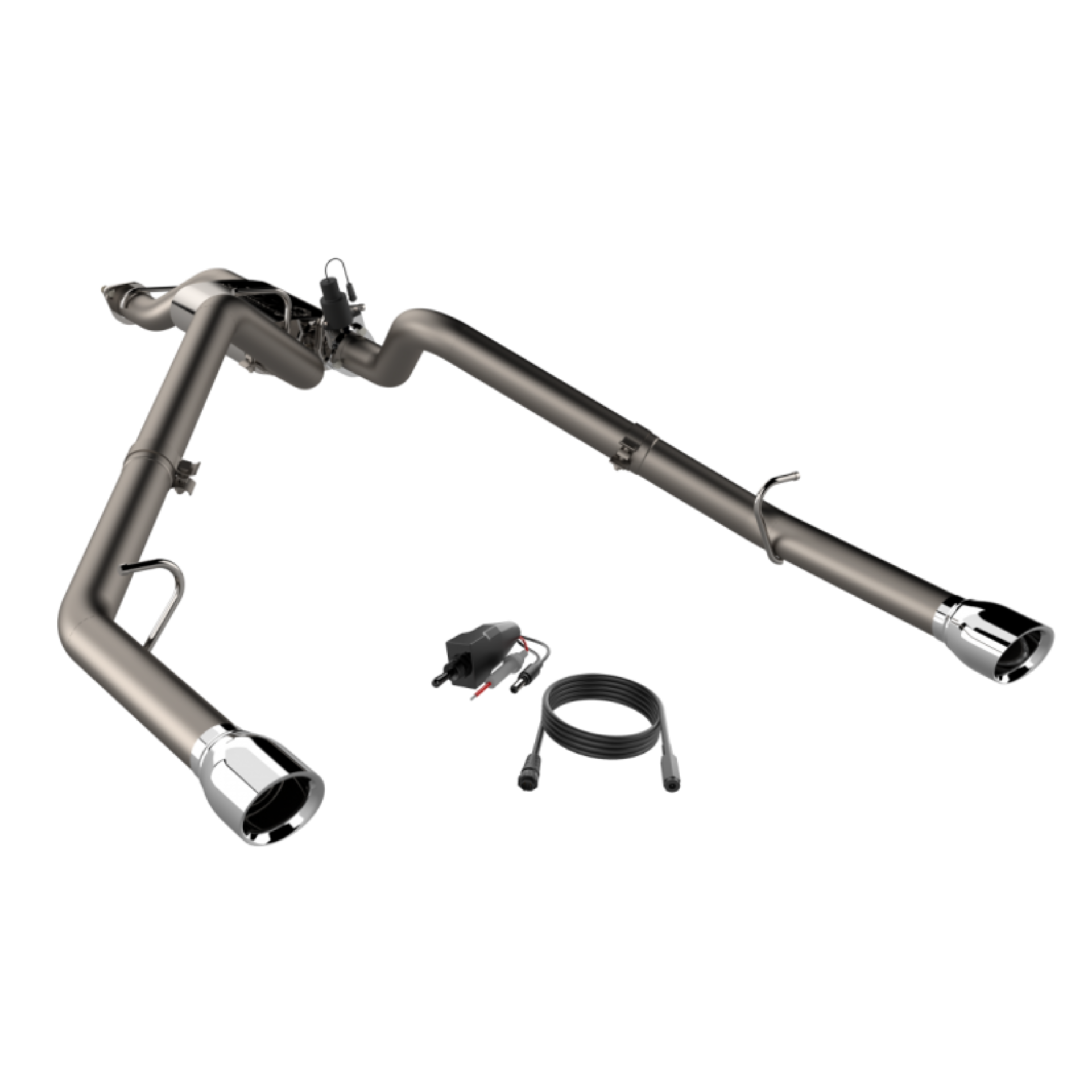 Picture of QTP 2019-2024 Ram 1500 QTP Screamer Split Rear Exit Cat Back