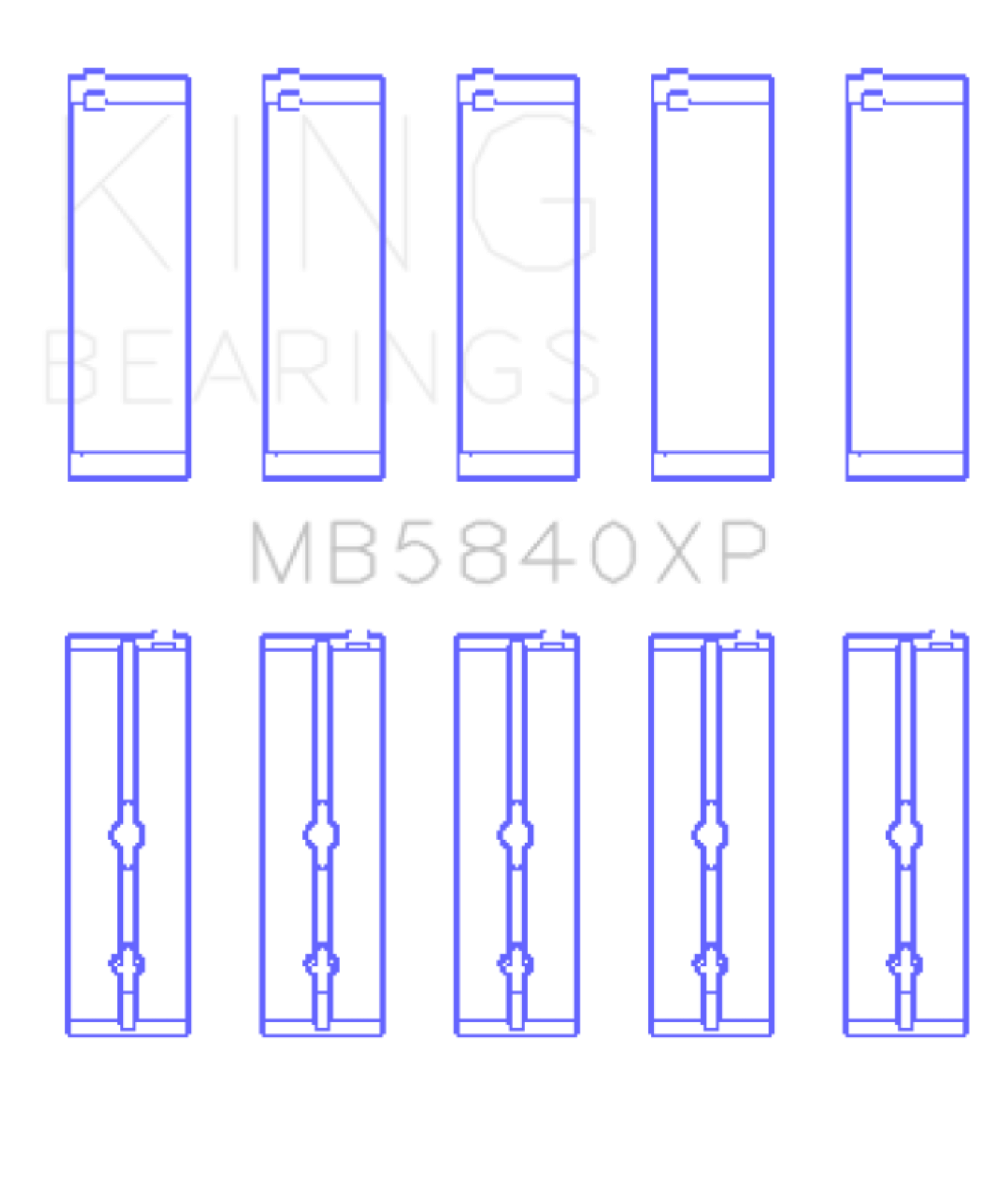 Picture of King Engine Bearings Chrysler 300 SRT8 (+0.25) Main Bearing Set