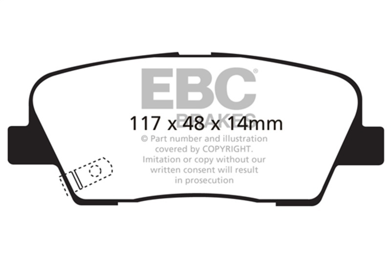 Picture of EBC Ultimax2 Brake Pad Sets - UD1284