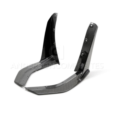 Picture of Anderson Composites 2020 Ford Mustang/Shelby GT500 Carbon Fiber Front Splitter Wickers