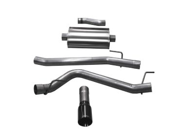 Picture of Corsa 20-25 Jeep Gladiator JT 3.6L Single Side Exit Cat-Back Exhaust System w/ Single 4in Black Tip