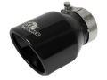 Picture of aFe MACH Force-Xp 409 SS Clamp-On Exhaust Tip 2.5in. Inlet / 4in. Outlet / 6in. L - Black