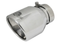 Picture of aFe MACH Force-Xp 304 SS Clamp-On Exhaust Tip 2.5in. Inlet / 4in. Outlet / 6in. L - Polished