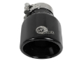 Picture of aFe MACH Force-Xp 409 SS Clamp-On Exhaust Tip 2.5in. Inlet / 4in. Outlet / 6in. L - Black