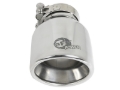 Picture of aFe MACH Force-Xp 304 SS Clamp-On Exhaust Tip 2.5in. Inlet / 4in. Outlet / 6in. L - Polished
