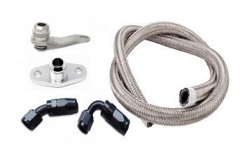 Picture of Torque Solution Subaru EJ w/ Garrett GT/GTX -10AN Turbo Oil Return Line Kit