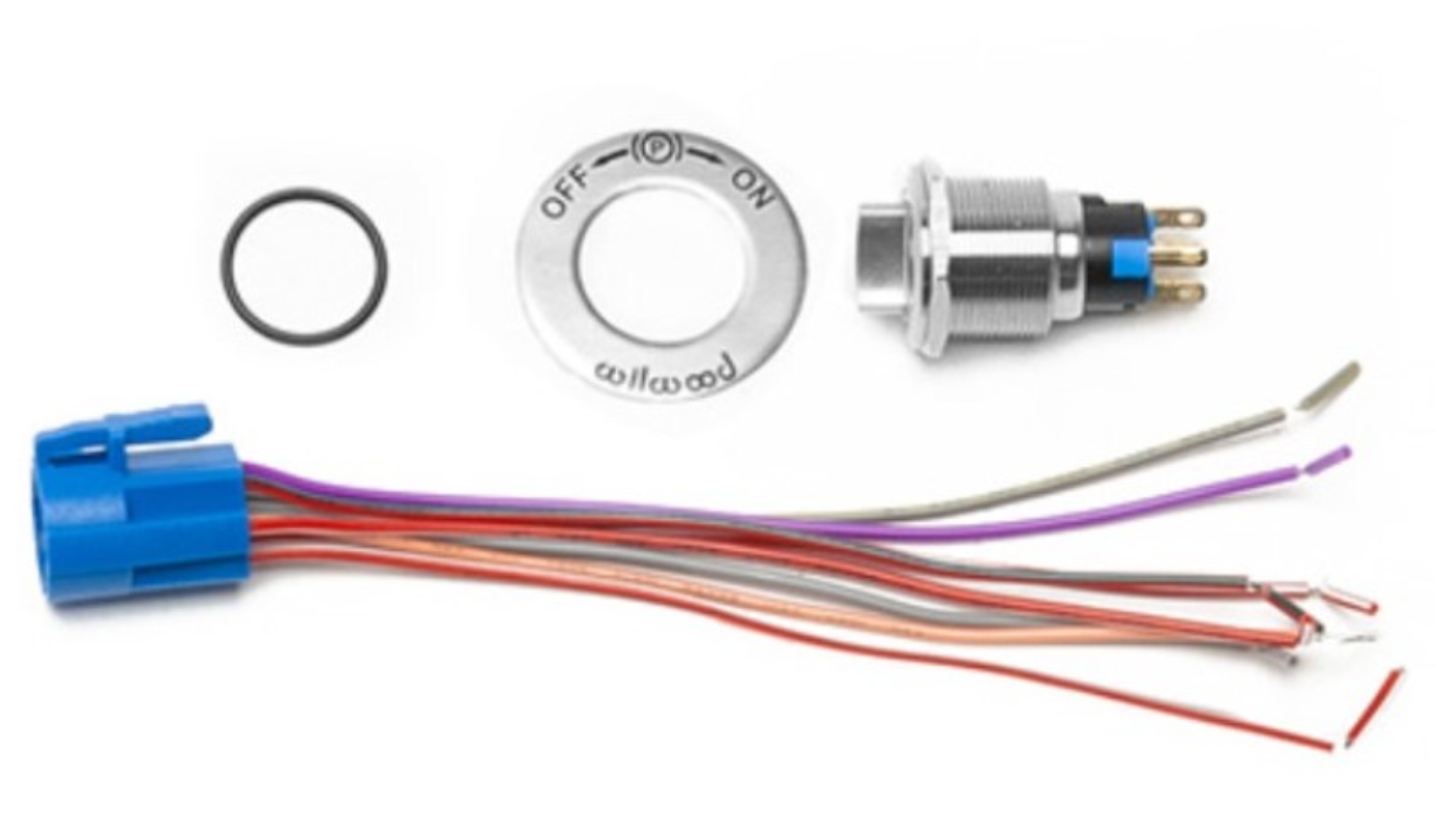 Picture of Wilwood Electronic Parking Brake Caliper Switch Kit w/ On/Off Sticker