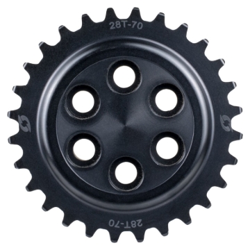 Picture of KraftWerks Cogged Pulley - 70mm Cogged 64mm Width (28 TEETH GT2)