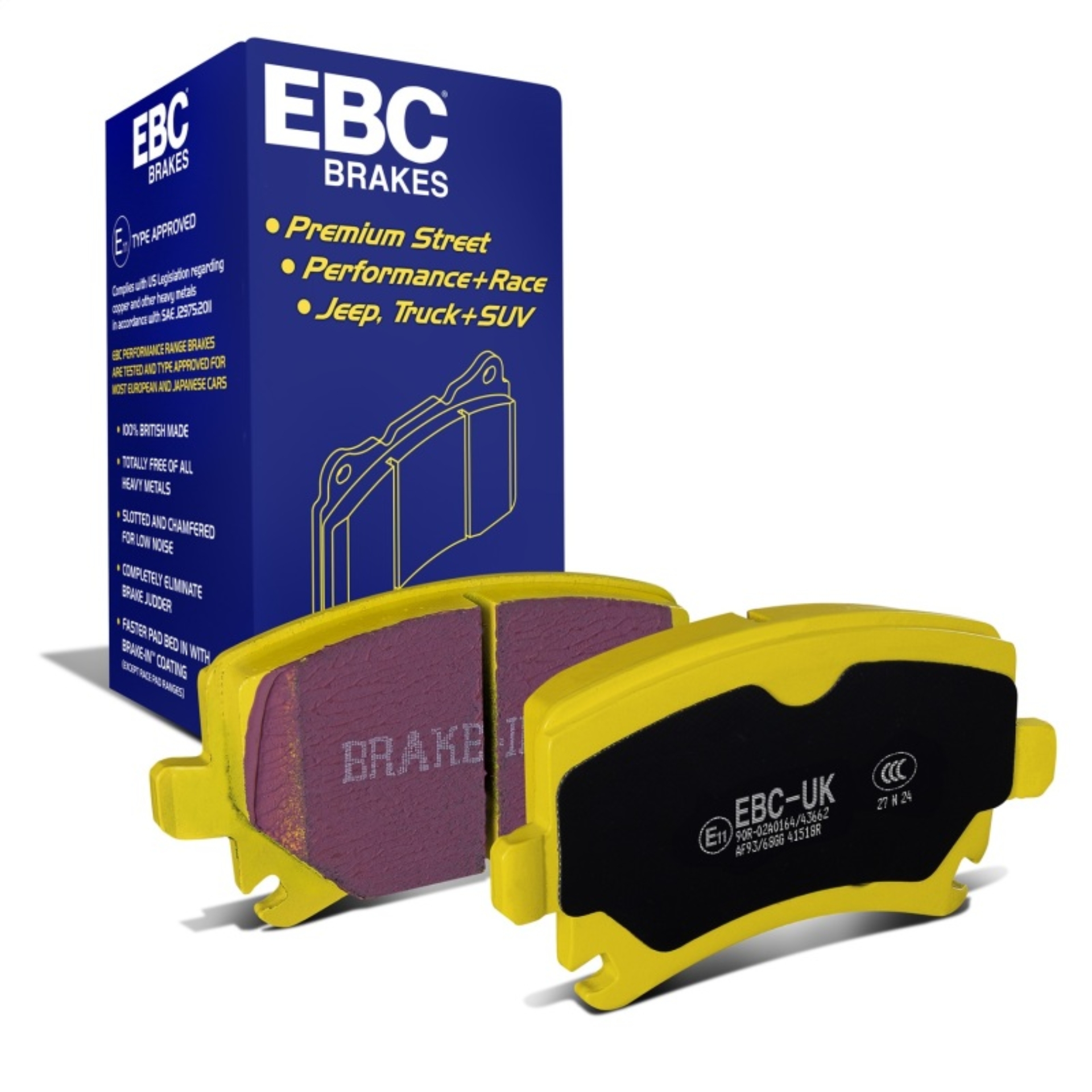 Picture of EBC Yellowstuff Brake Pad Sets - DP41518R