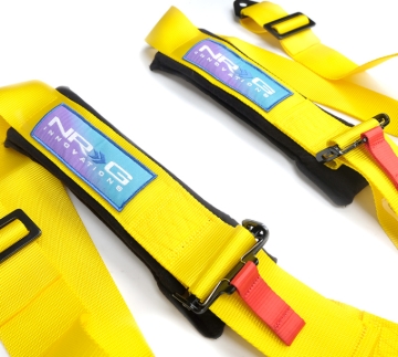 Picture of NRG 5PT 3in. Seat Belt Harness / Cam Lock - Yellow