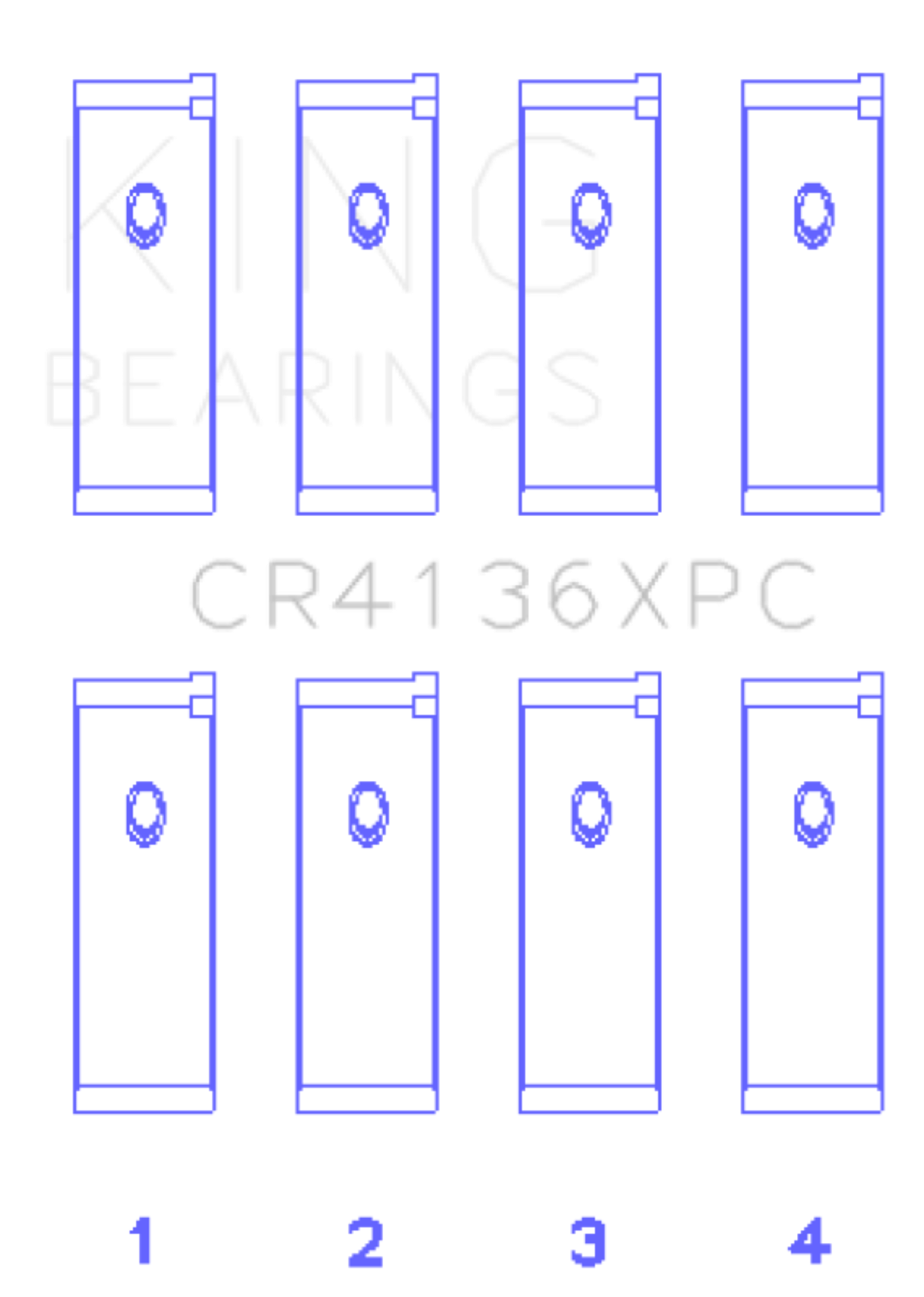 Picture of King Engine Bearings Nissan SR20DE 16V Connecting Rod Bearing Set