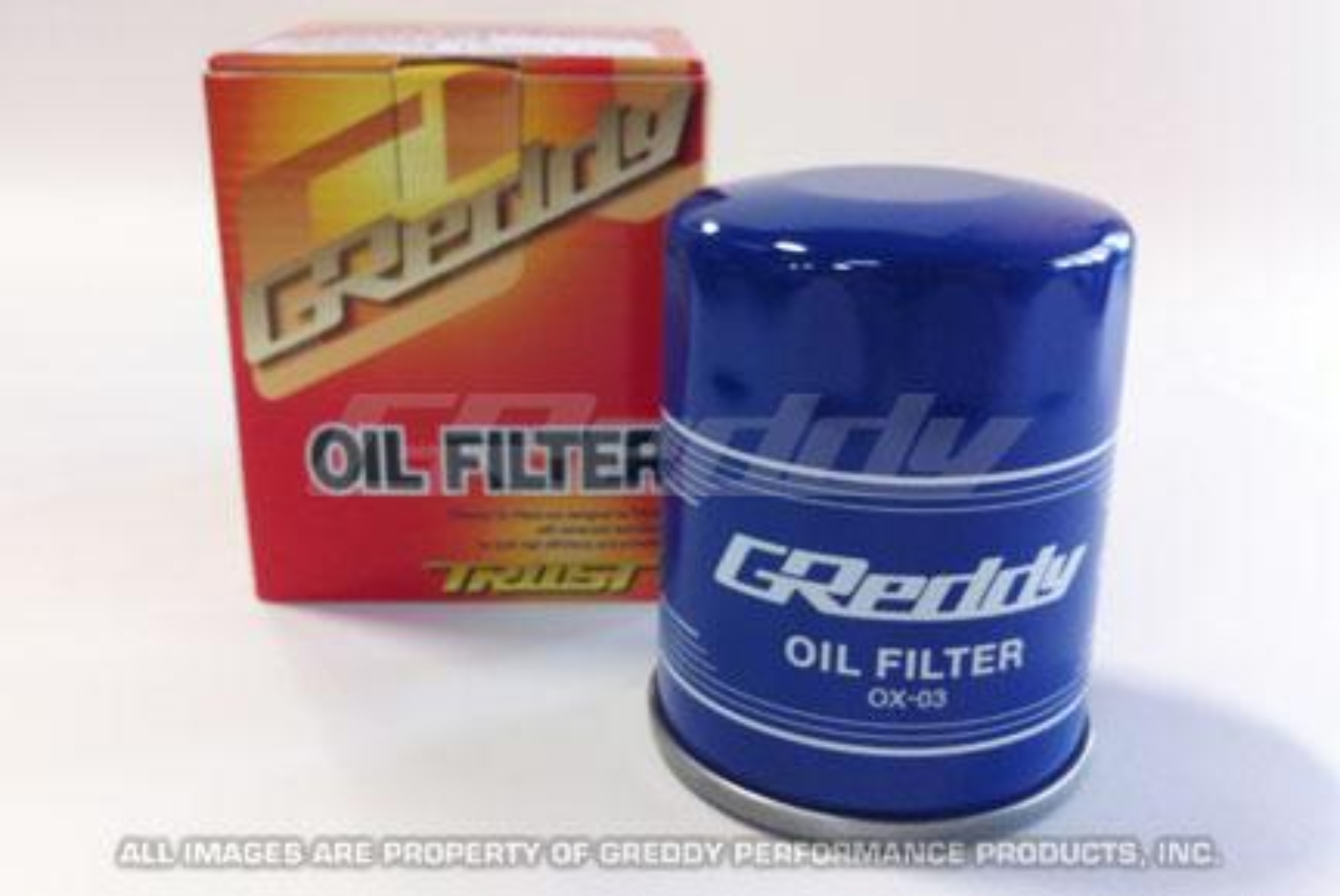 Picture of GReddy OX-03 Oil Filter - 3/4 -16UNF Inlet/ 65mm Diameter/90mm Tal