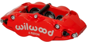 Picture of Wilwood Caliper-Forged Narrow Superlite 6R-L/H 1.75/1.25/1.25in Pistons 1.10in Rotor - Red