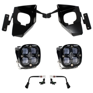 Picture of Baja Designs 16-18 Silverado 1500 Squadron Fog Pocket Kit - Clear