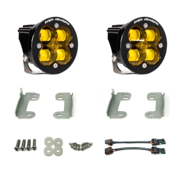 Picture of Baja Designs 2007-2018 Wrangler JL Rubicon Sport Fog Light Pocket Kit - Amber