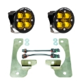 Picture of Baja Designs 2018+ Wrangler JL Rubicon Squadron-R Fog Light Pocket Kit - Amber