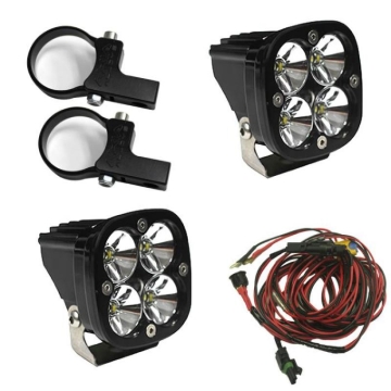 Picture of Baja Designs Squadron Pro LED Light Pods Kit w/Horizontal Mounts/2.00in Harness