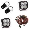 Picture of Baja Designs Squadron Sport Polaris A-Pillar LED Light Pods w/ 2.0in Harness/Mounts Kit