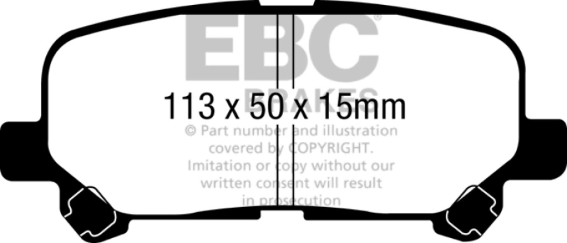 Picture of EBC Yellowstuff Brake Pad Sets - DP41802R