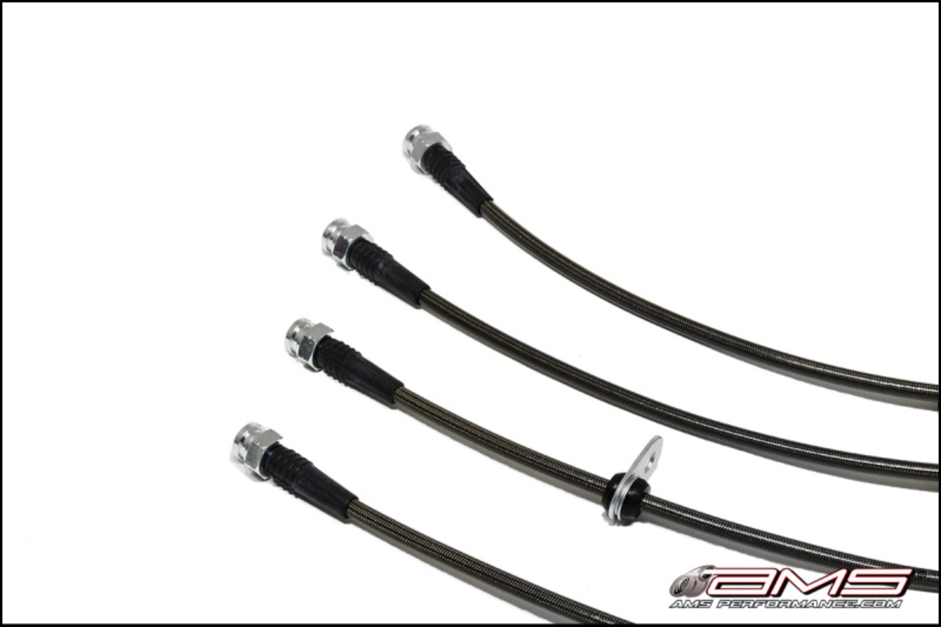 Picture of AMS Performance 08-15 Mitsubishi EVO X Stainless Steel Brake Lines (4 Lines)