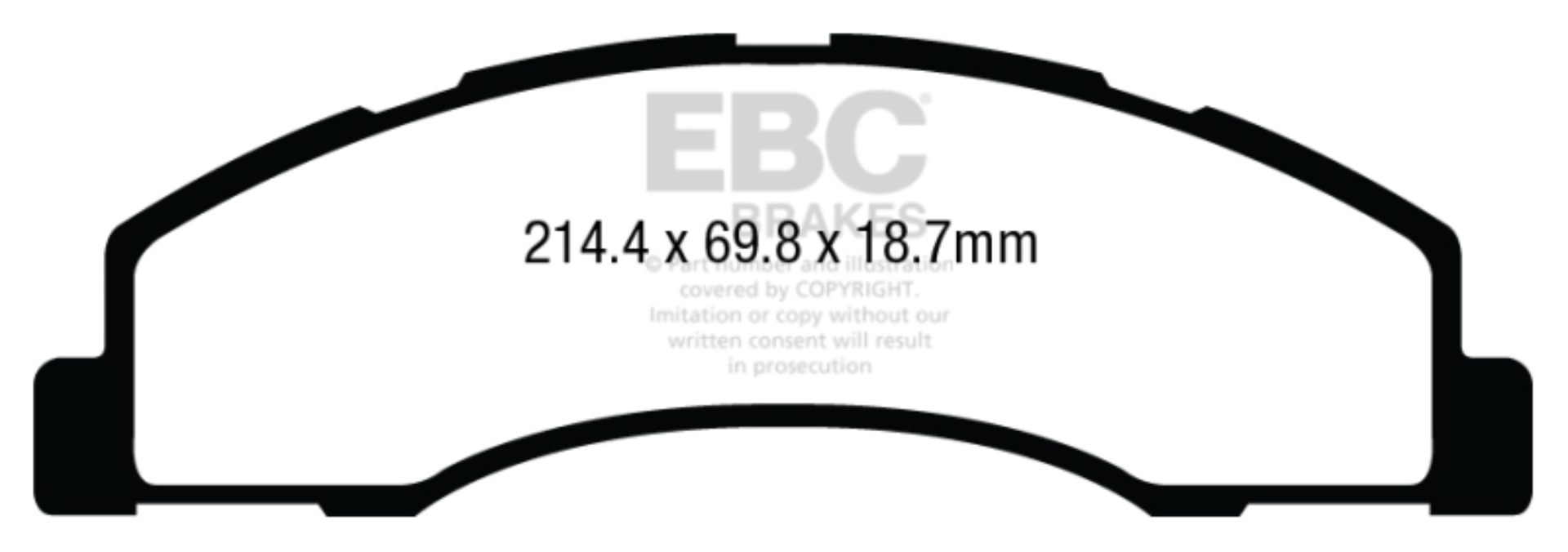 Picture of EBC Yellowstuff Brake Pad Sets - DP43004R