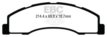 Picture of EBC Yellowstuff Brake Pad Sets - DP43004R