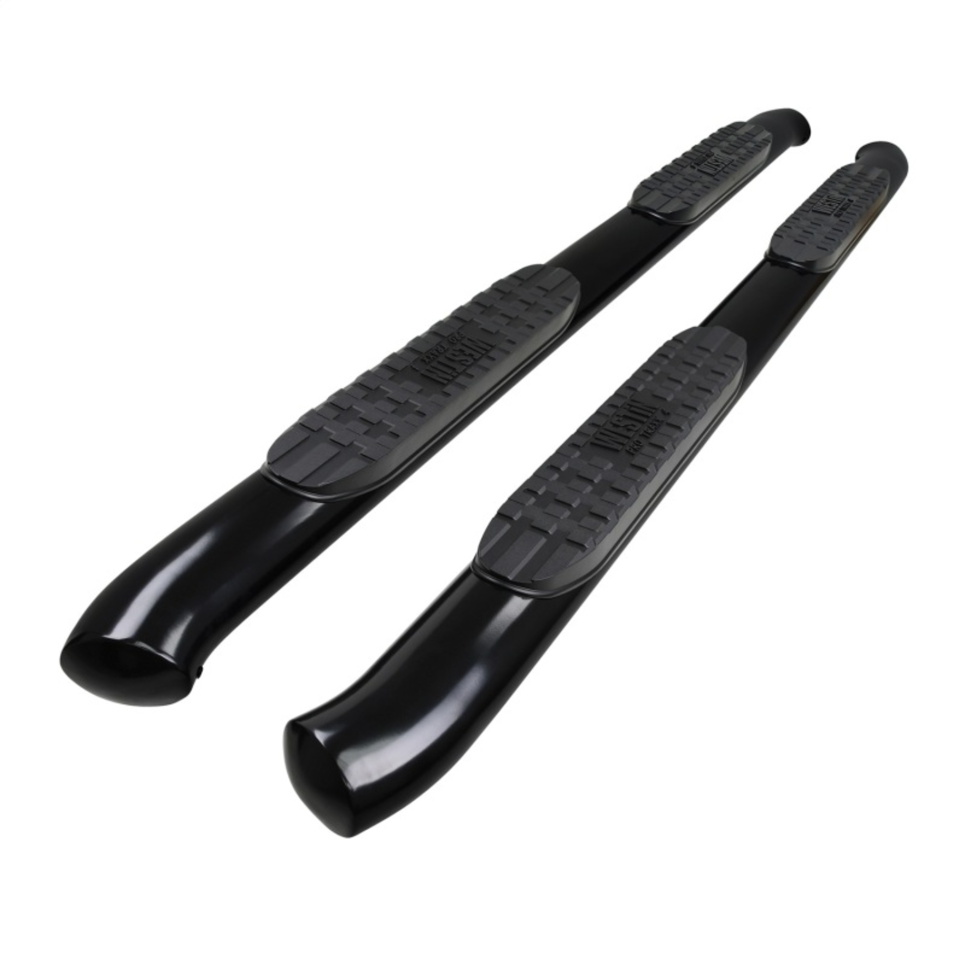 Picture of Westin 19-20 Chevrolet/GMC Silverado/Sierra 1500 Double Cab PRO TRAXX 4 Oval Nerf Step Bars - Black