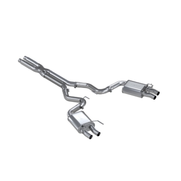 Picture of MBRP 16-20 Ford GT350/GT350R Dual Quad Split Rear Outlet 3in Cat Back T304 Exhaust