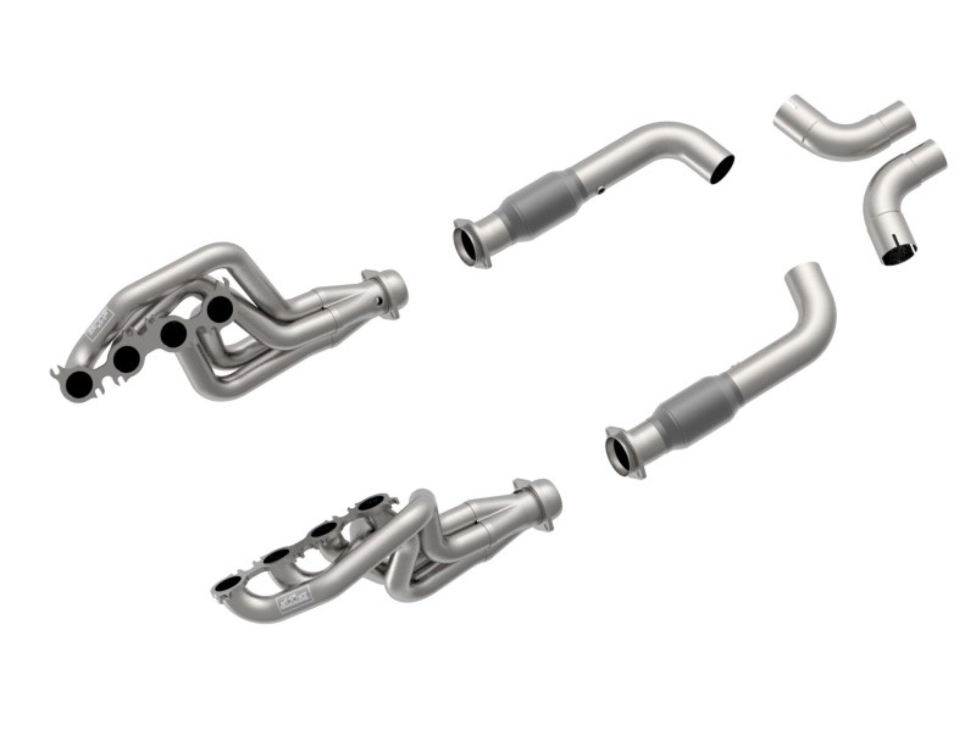Picture of Kooks 2020 Mustang GT500 5.2L 2in x 3in SS Headers w/GREEN Catted Connection Pipe