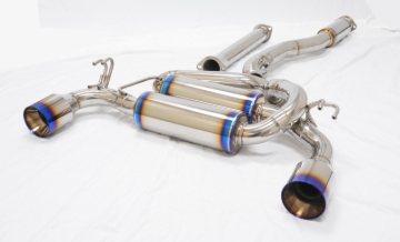 Picture of MXP 08-15 Mitsubishi Evolution 10 w/2 Section Pipes T304 SP Exhaust System w/Dual Exit