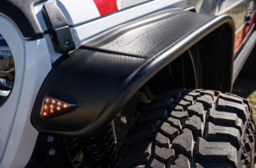 Picture of Bushwacker 2020 Jeep Gladiator Launch Edition Flat Style Flares 4pc - Black