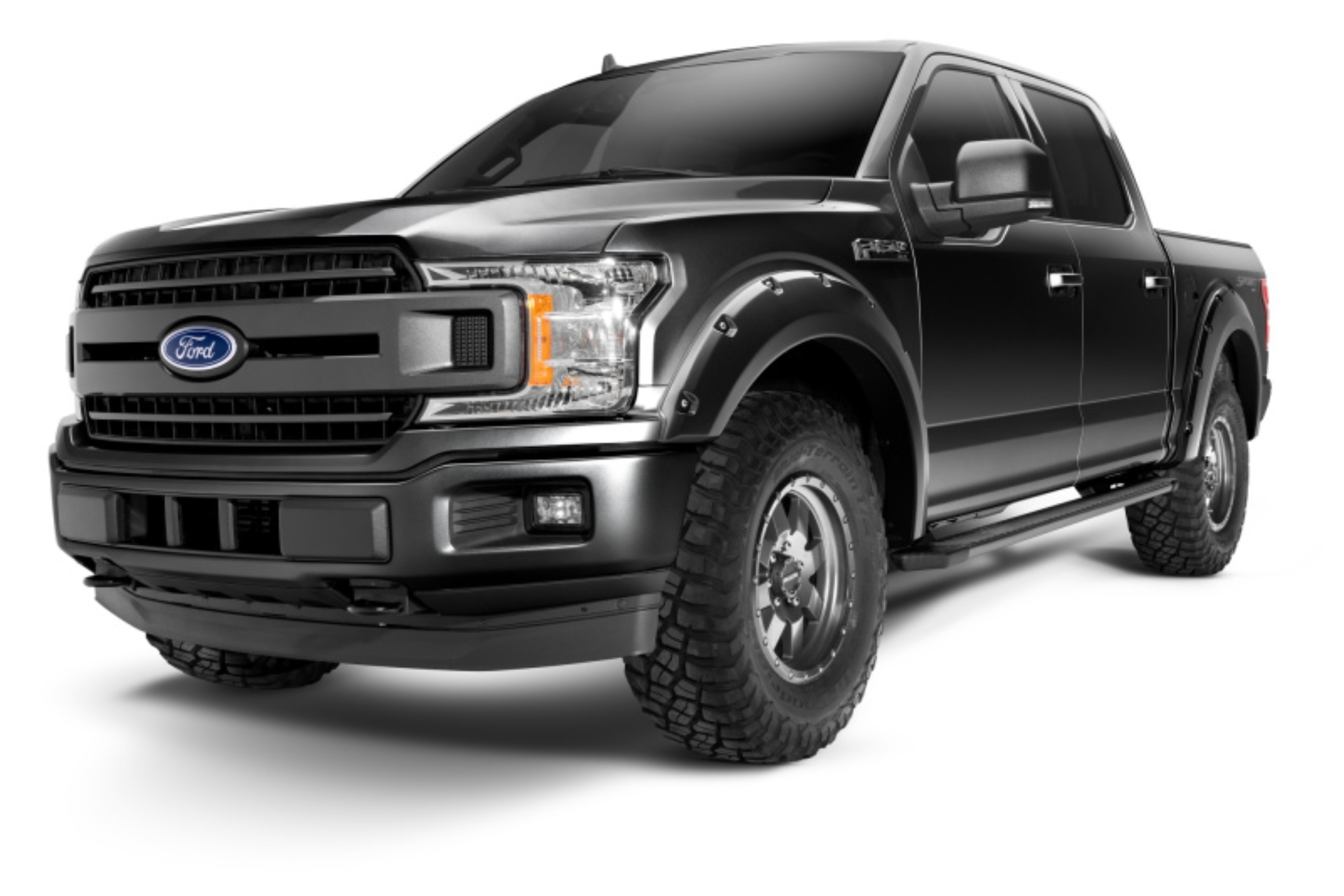 Picture of Bushwacker 18-20 Ford F-150 (Excl Models w/Tech Pkg) Pocket Style Flares 4pc - Agate Black Met