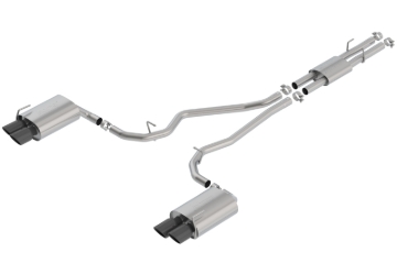Picture of Borla 2020 Ford Explorer ST 3.0L V6 2.25in ATAK Exhaust - Black Chrome Tips