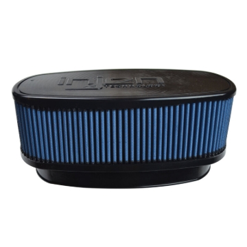 Picture of Injen NanoWeb Dry Air Filter 8.7x3.9in Oval ID / 10.4x5.6in OD / 4.2in Height / 10.1x4.7in Top