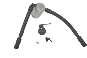 Picture of J&L 16-19 Ford Escape 1.5L EcoBoost Passenger Side Oil Separator 3.0 - Clear Anodized