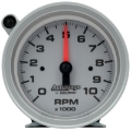 Picture of AutoMeter Tachometer Gauge 10K RPM 3 3/4in Pedestal w/Ext. Shift-Light - Silver Dial/Black Case