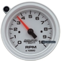 Picture of AutoMeter Tachometer Gauge 10K RPM 3 3/4in Pedestal w/Ext. Shift-Light - Silver Dial/Black Case