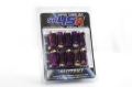 Picture of Wheel Mate Muteki HR38 Open End Lug Nuts 12x1.50 Black Chrome / Yellow Ring