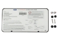 Picture of Ford Racing Ford Performance Slim License Plate Frame - Black Stainless Steel