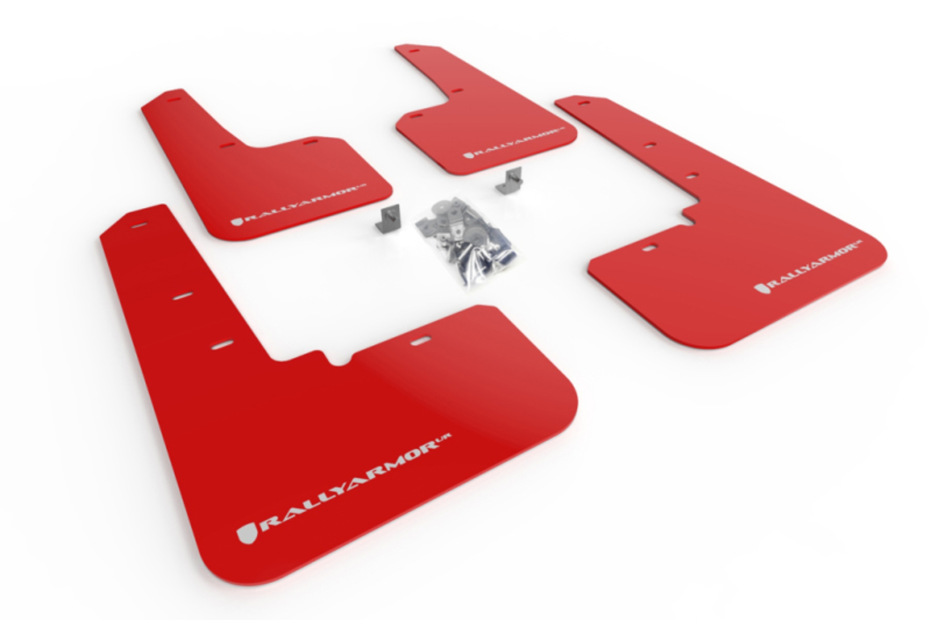 Picture of Rally Armor 20-25 Subaru Outback Red UR Mud Flap w/White Logo