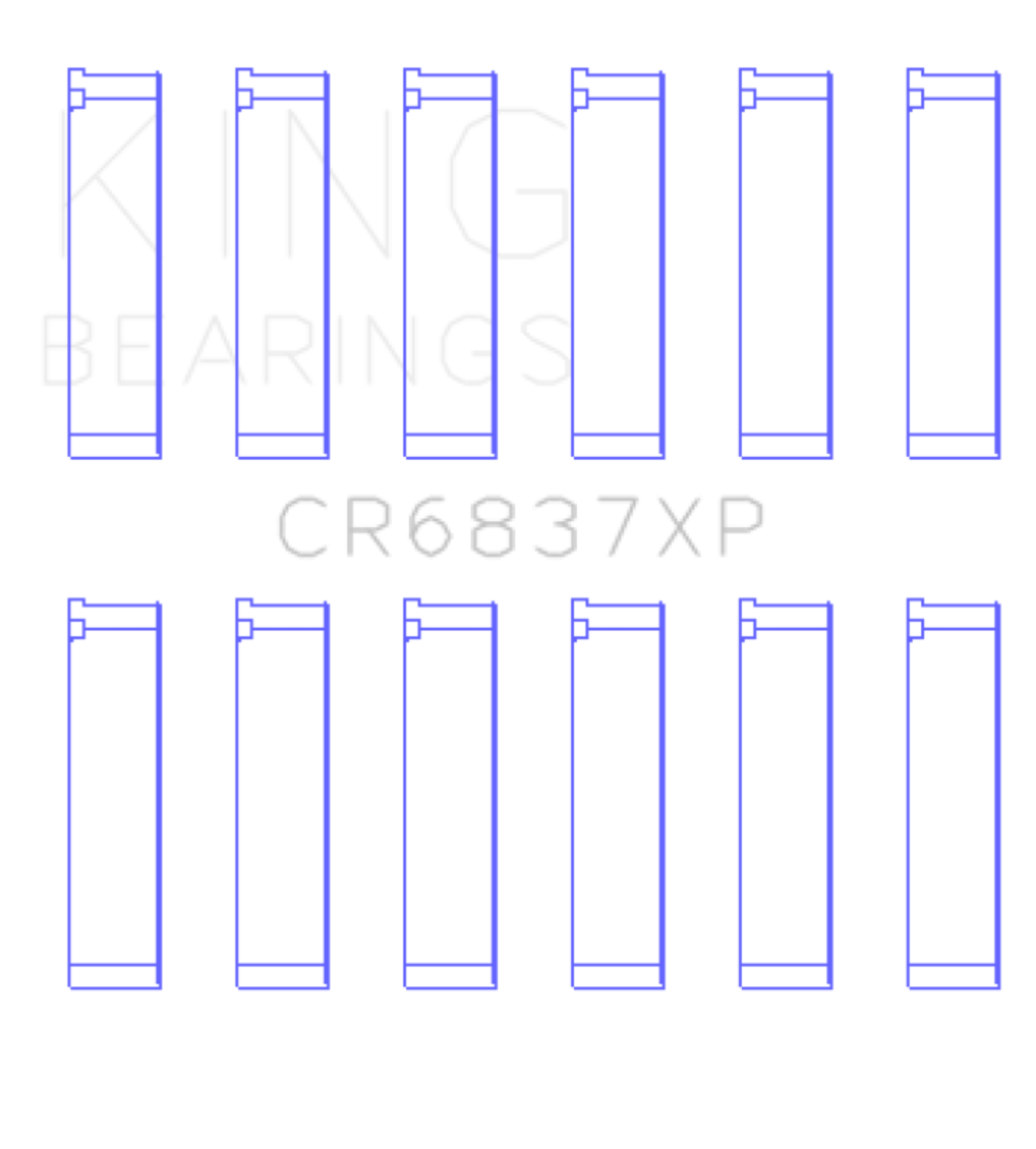 Picture of King Engine Bearings Honda J30 / J35 (Size +0.26) Performance Rod Bearing Set