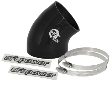 Picture of aFe MagnumFORCE Cold Air Int Sys Spare Parts Kit (4-3.5in ID x 40 Deg) Elbow Reducing Coupler - Blk