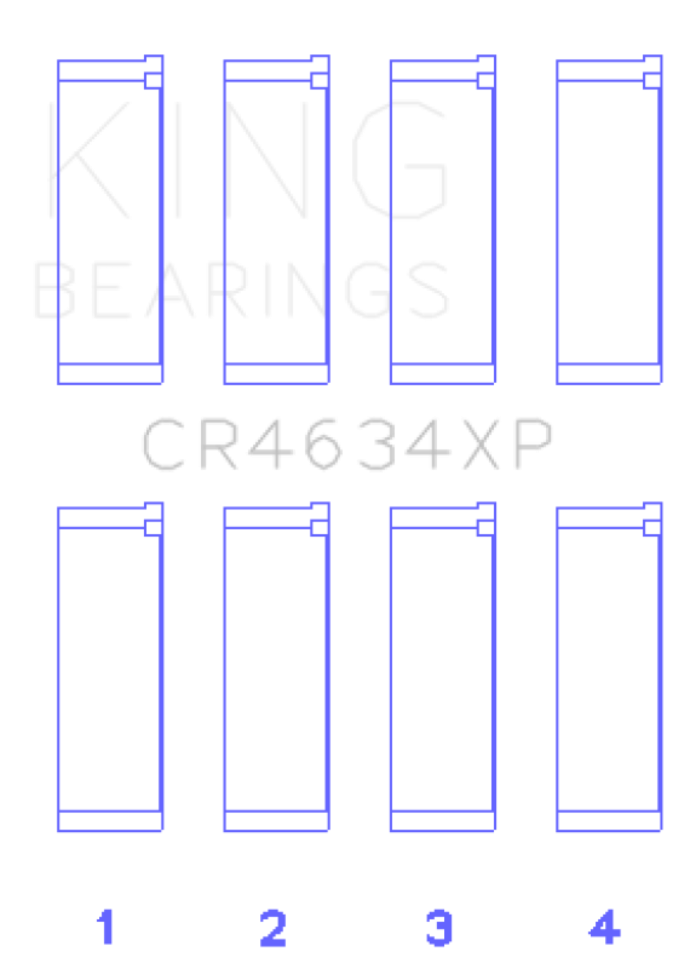 Picture of King Engine Bearings Hyundai G4KF (Size +0.50) Connecting Rod Bearing Set
