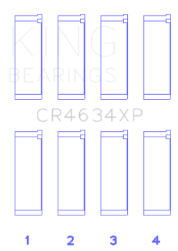 Picture of King Engine Bearings Hyundai G4KF (Size +0.50) Connecting Rod Bearing Set