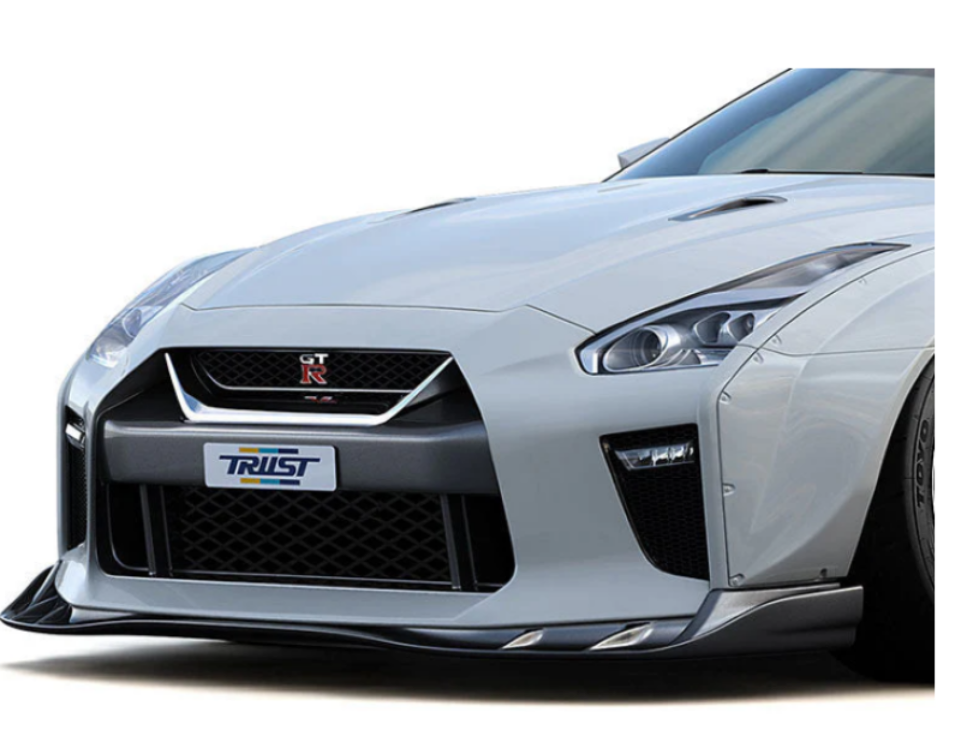 Picture of GReddy GRacer Front Lip Spoiler - 2017+ Nissan GTR R35