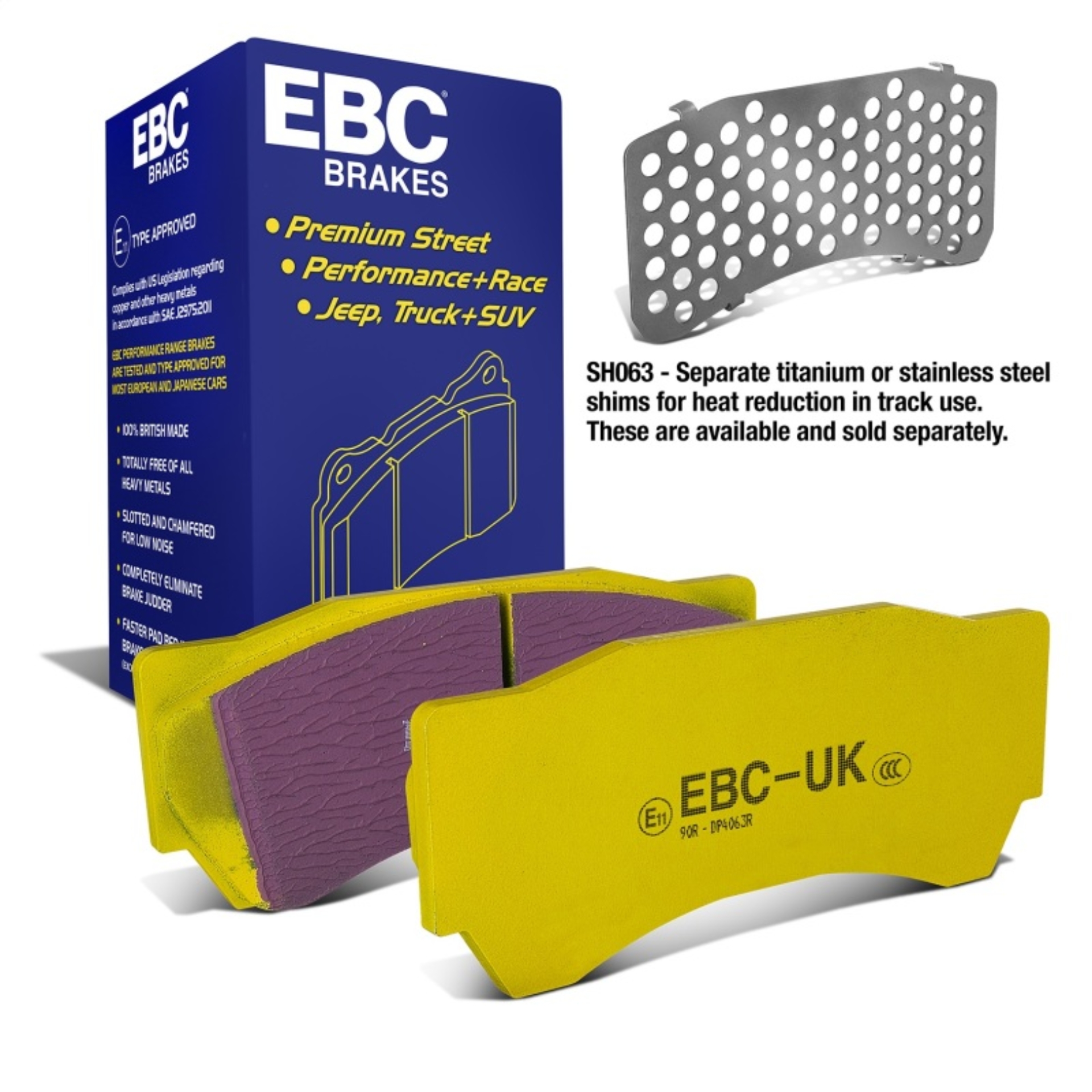 Picture of EBC Yellowstuff Brake Pad Sets - DP4063R