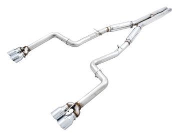 Picture of AWE Tuning 2015+ Dodge Challenger 6.4L/6.2L SC Track Edition Exhaust - Quad Chrome Silver Tips