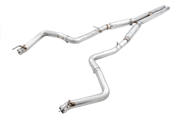 Picture of AWE Tuning 2015+ Dodge Challenger 6.4L/6.2L Supercharged Track Edition Exhaust - Use Stock Tips